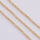 Arany színű nemesacél keresztezett szemű ékszerlánc (2mm)5méter