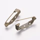 4db Antikolt bronz színű kitűzőalap (25mm)