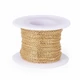 Arany színű nemesacél  keresztezett szemű ékszerlánc (2x1,5mm) /3 méter