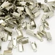 200db Antikolt ezüst színű bőrvégzáró (12x4mm)