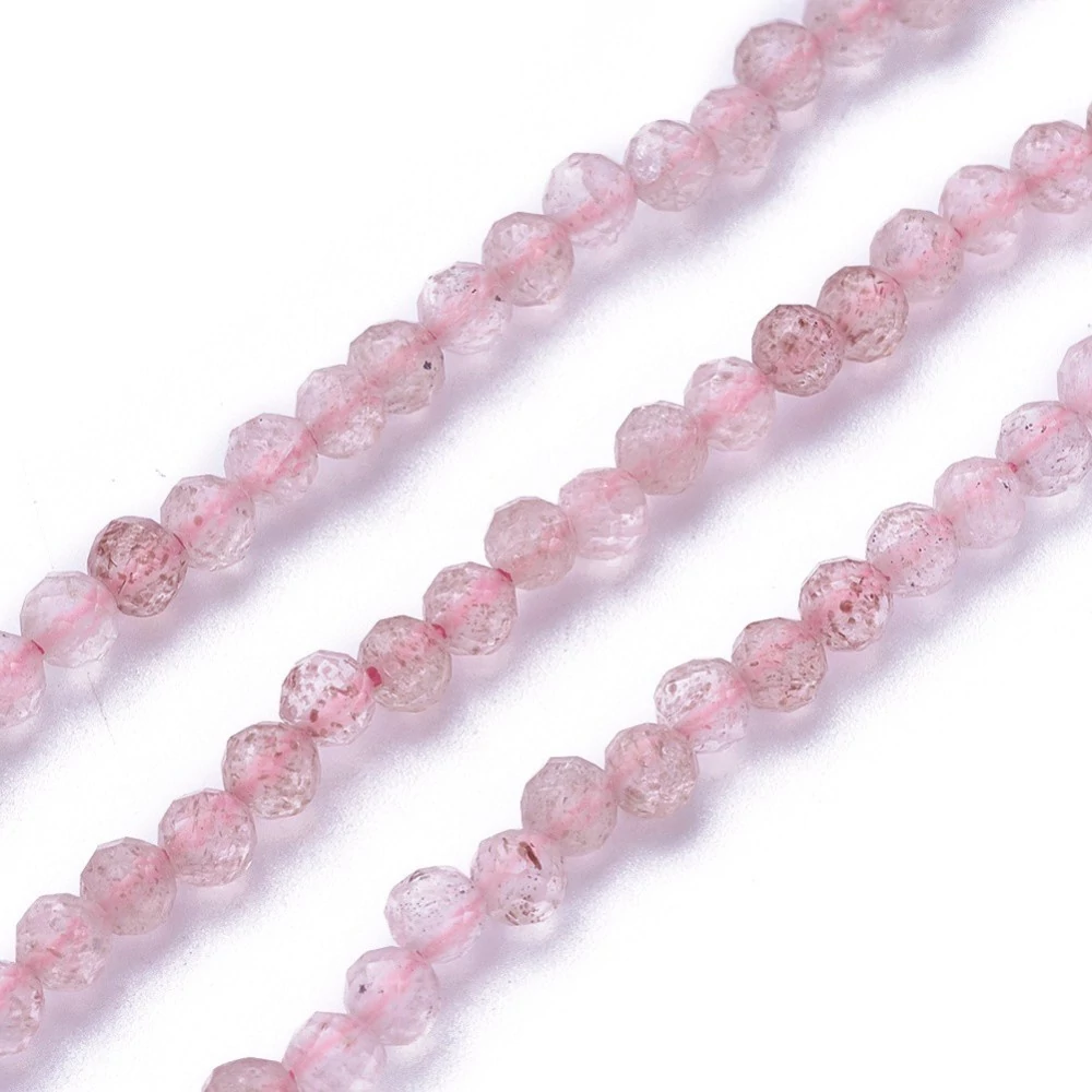 Eperkvarc ásványgyöngy szálban (3mm)/115db