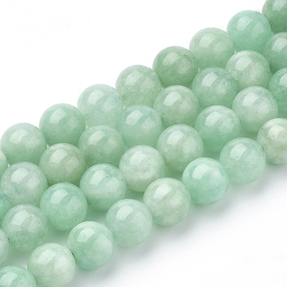 Myanmar Jade/Burmai Jade ásványgyöngy (6mm)/10db