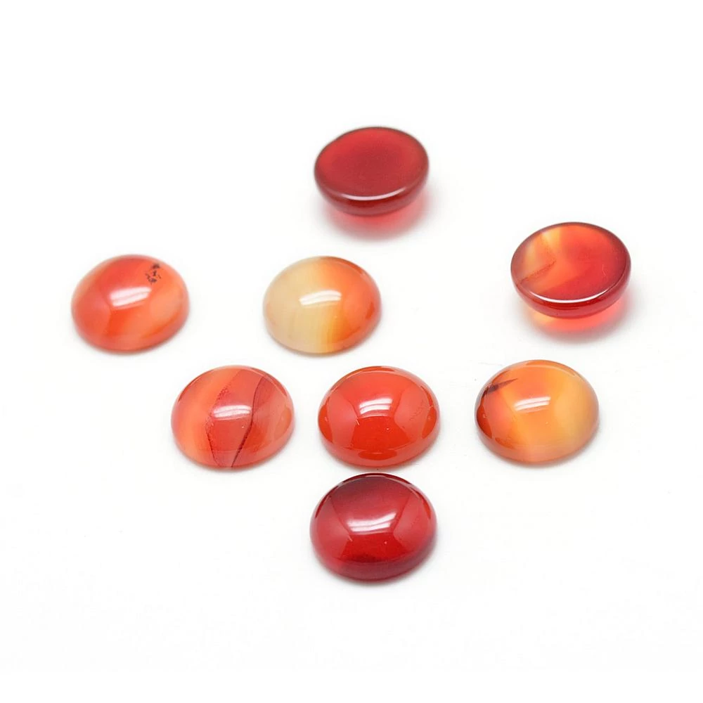 2db Karneol ásványkabochon (8mm)