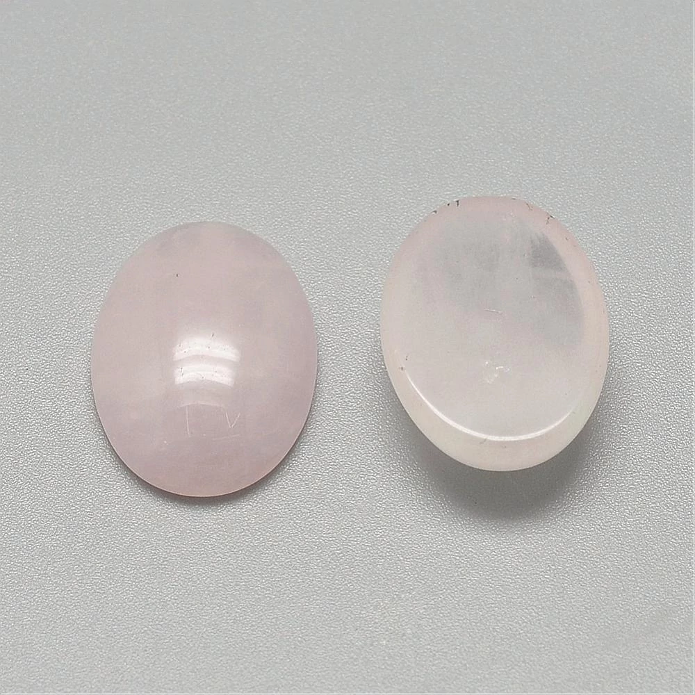 Rózsakvarc ásványkabochon (13x18mm)