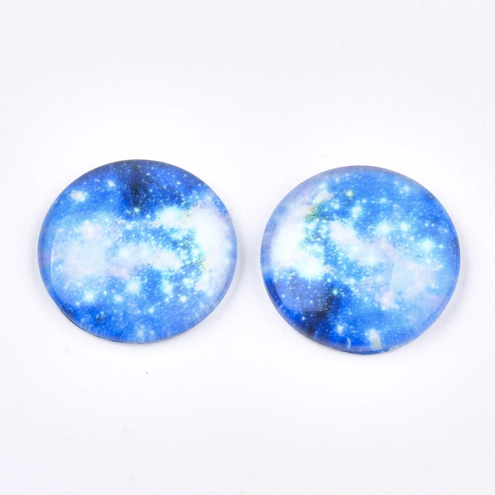 Galaxis mintás üveglencse (25mm)
