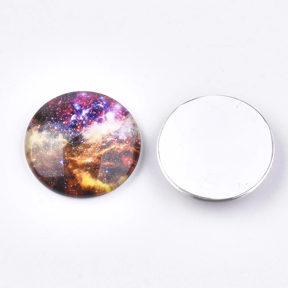 Galaxis mintás üveglencse (25mm)