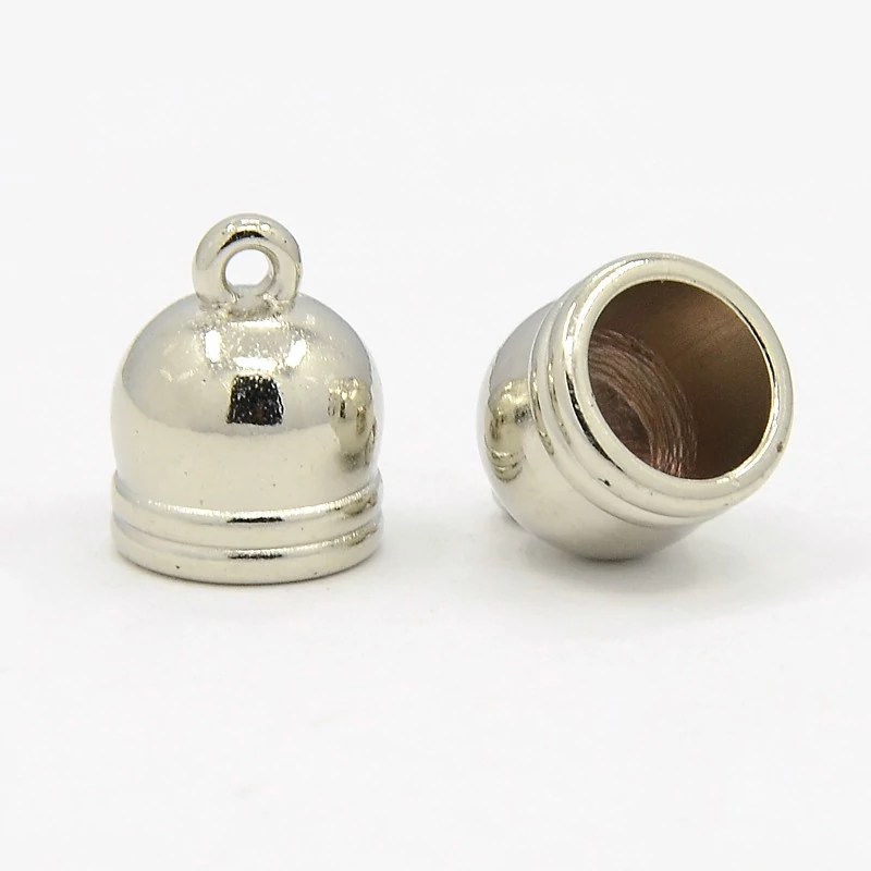 Antikolt ezüst színű végzáró (13x10mm) közepes/50db