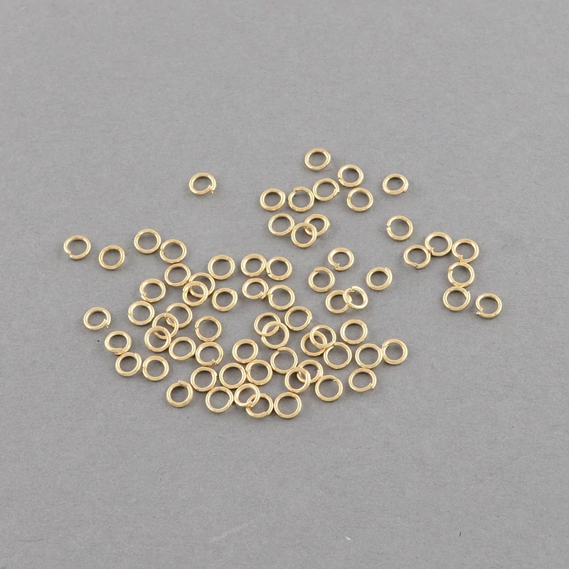 50db világos arany színű szimpla szerelőkarika (6mm)