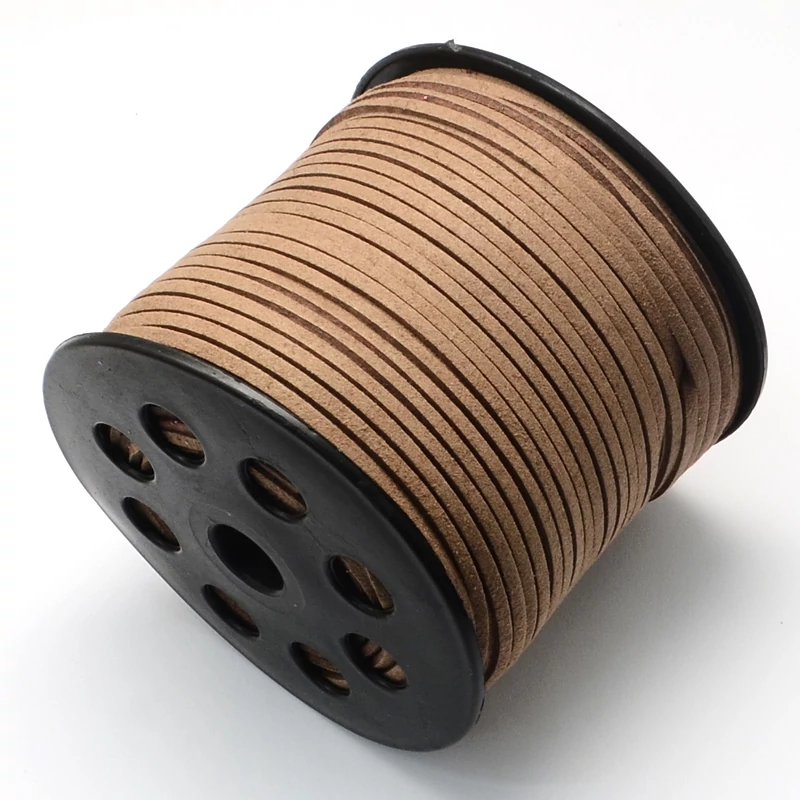 Tejeskávé színű hasított bőrszál (2.7x1.4mm) /1méter