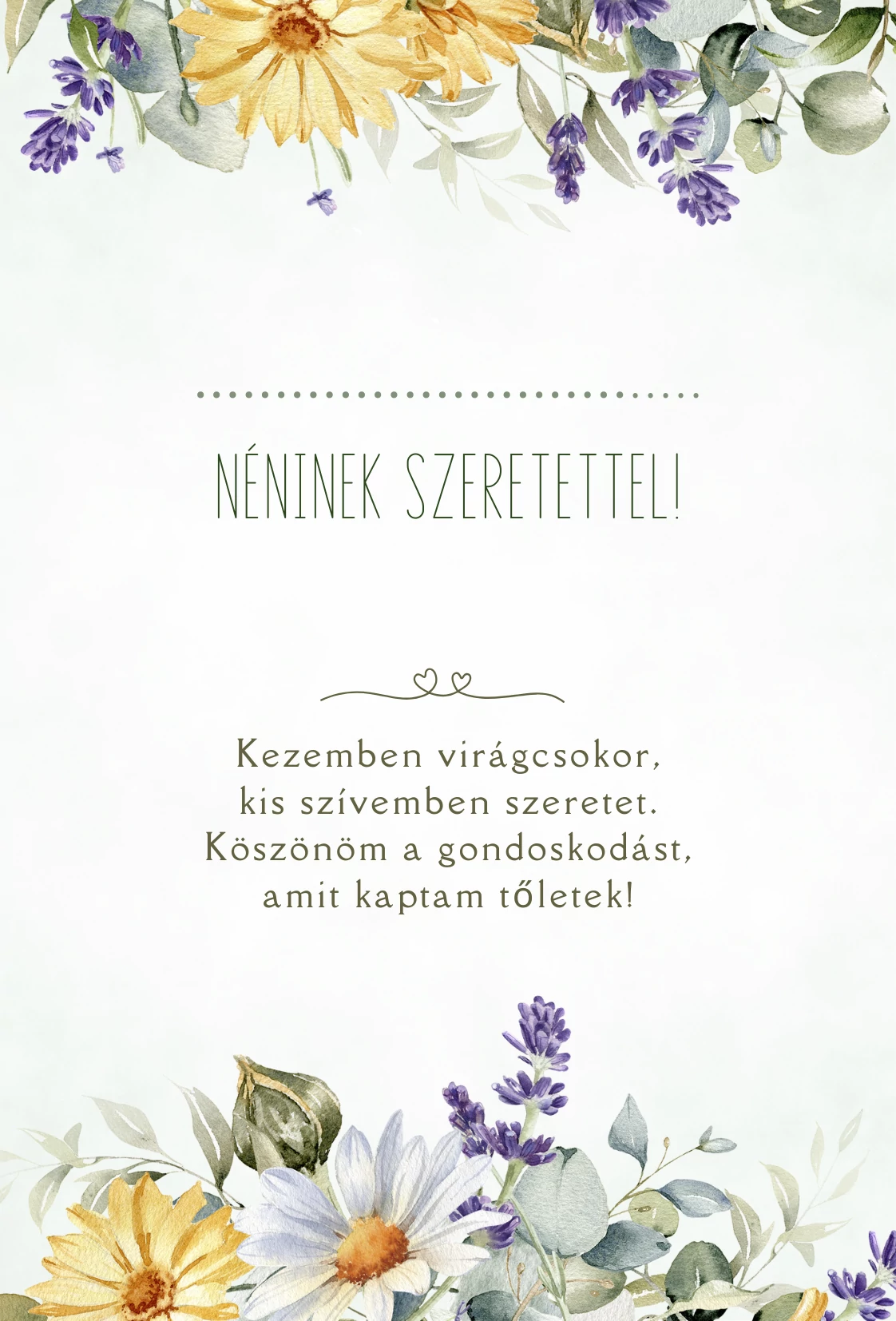Ajándék kísérő kártya 