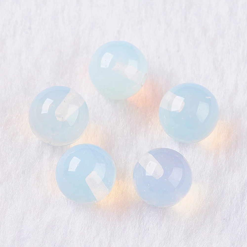 Opalit félig fúrt ásványgyöngy (8mm)/1db