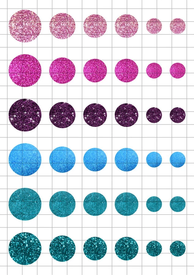 Glitter-1 Üveglencsés ékszerpapír több méret A5
