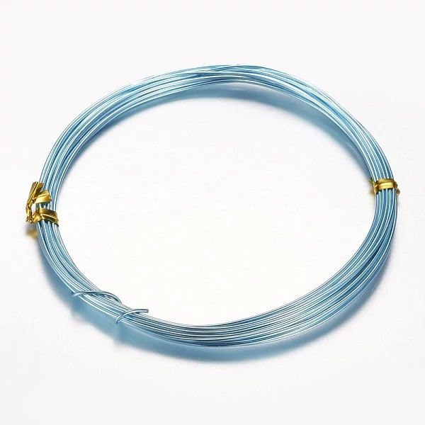 Világos kék aluminium ékszerdrót (2mm/5m)