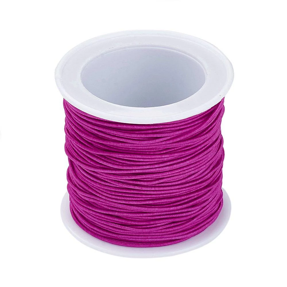 Ciklámen színű kalapgumi guriga/1mm (20m)