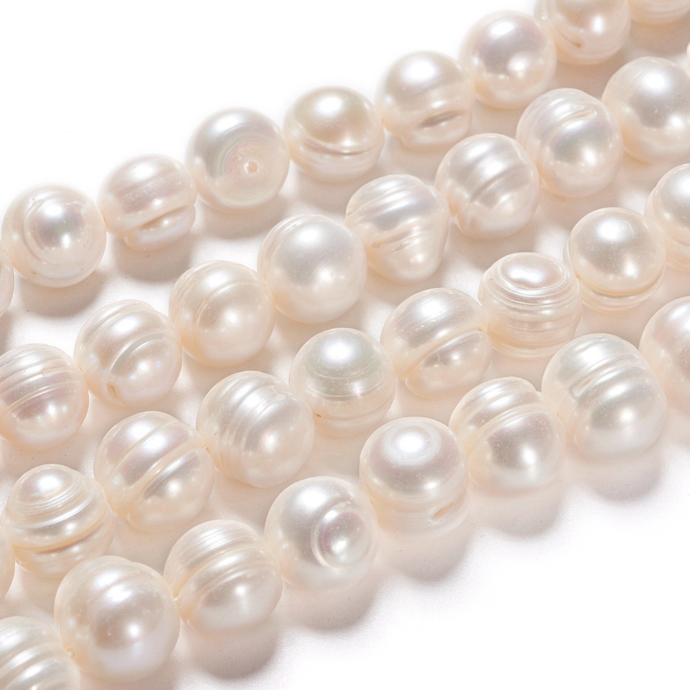 4db Tenyésztett édesvízi gyöngy (10~11x9~10mm)