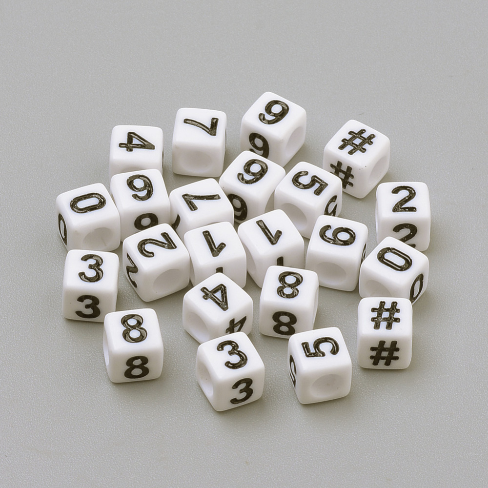 Műanyag # gyöngy (6mm)