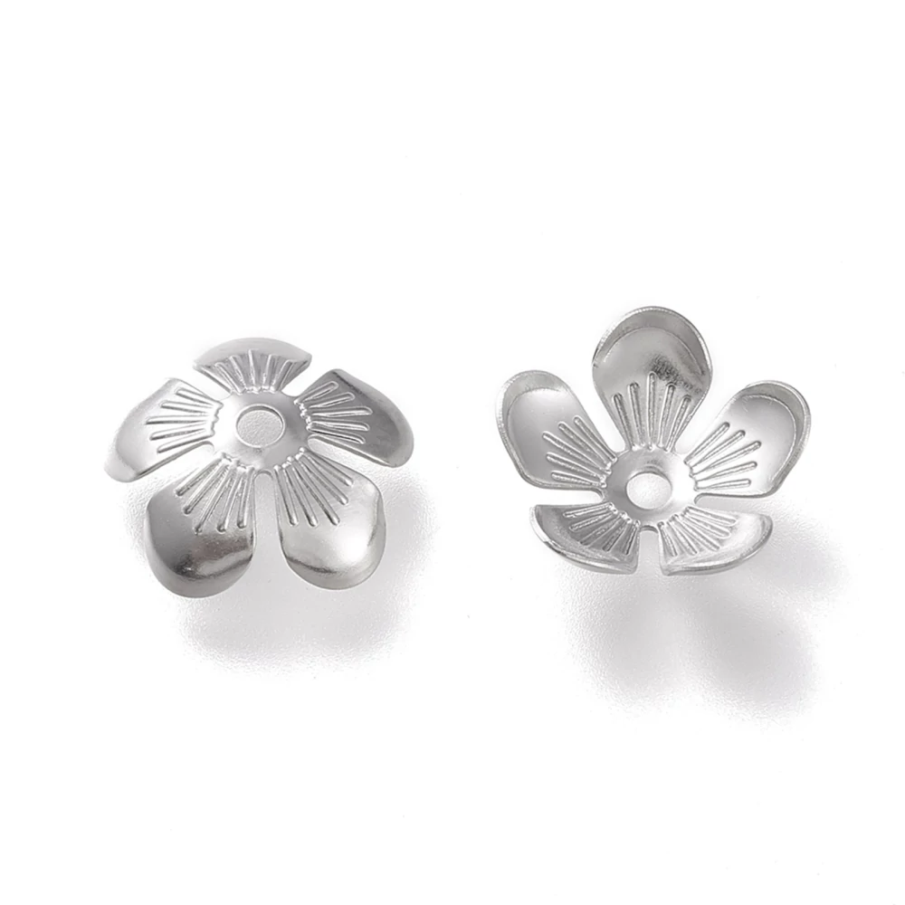 10db Nemesacél gyöngykupak (11x3mm)