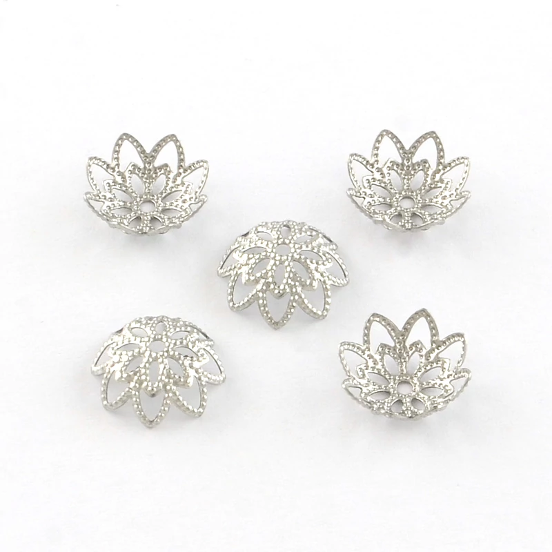 10db Nemesacél gyöngykupak (10x4mm)