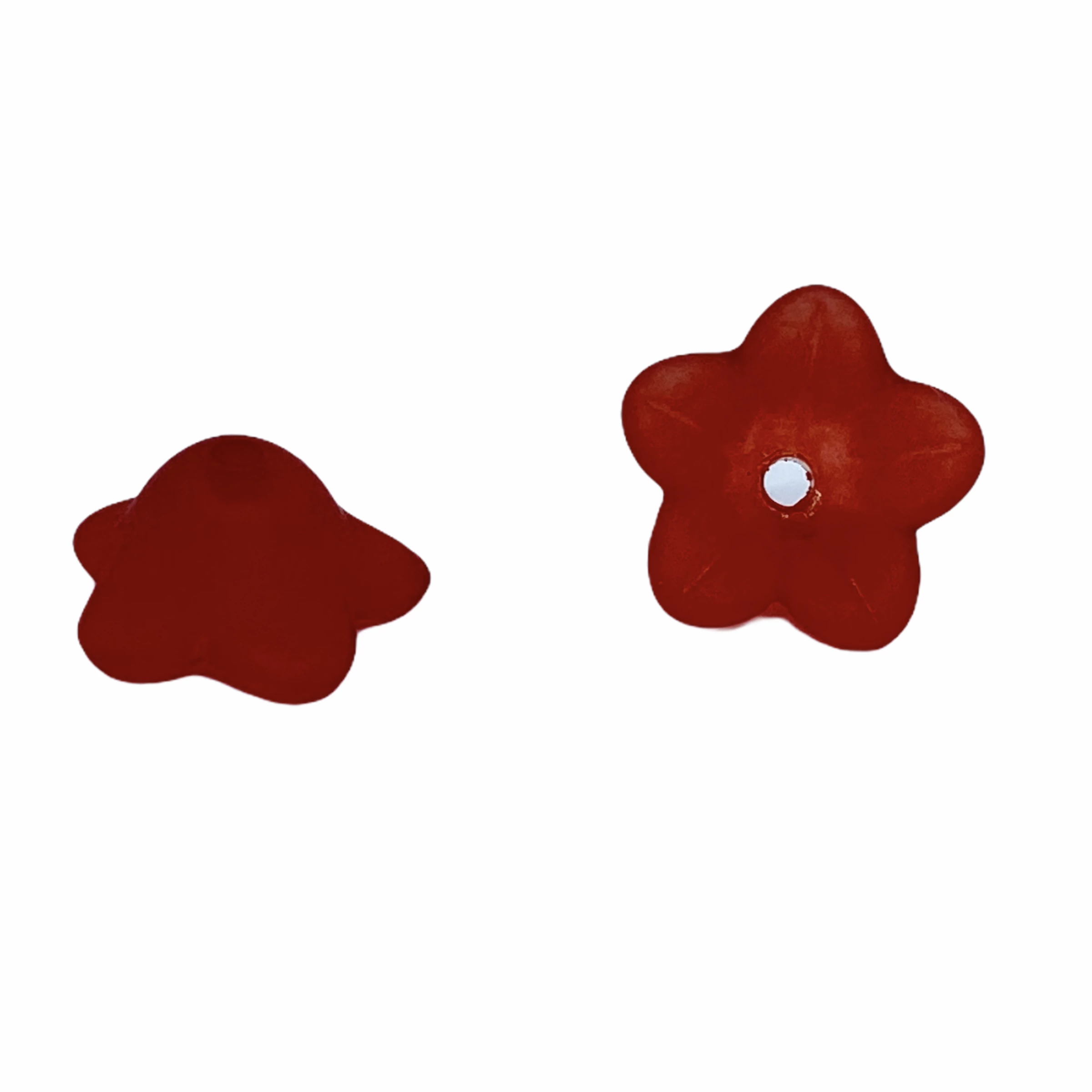 10db Piros színű harangvirág (13x7mm)