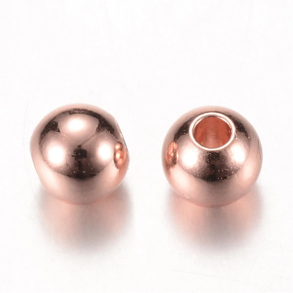 10db Rozé arany színű golyó alakú köztes (8mm)