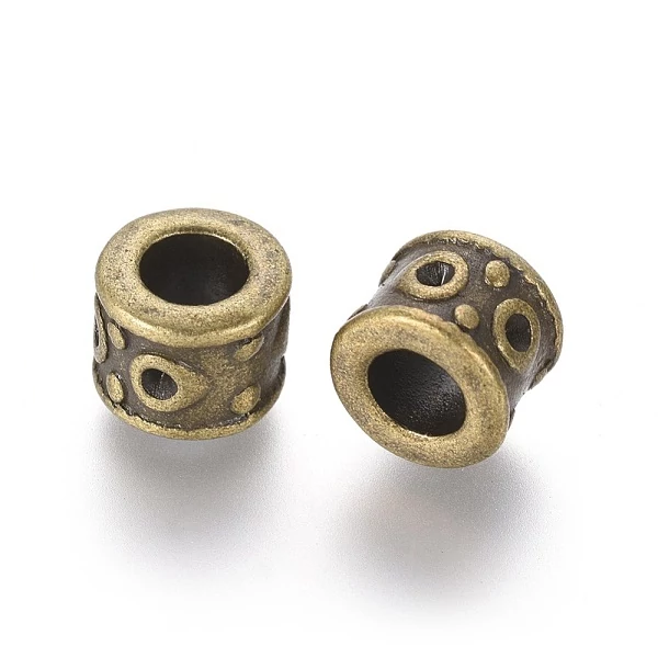 Antikolt bronz színű gyöngy (9x5mm)