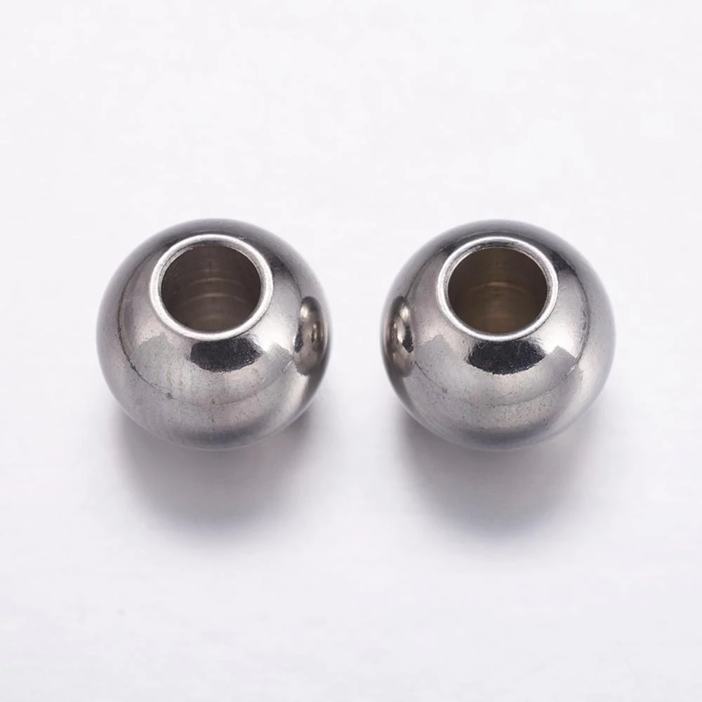 Nemesacél golyó köztes (10x8mm)