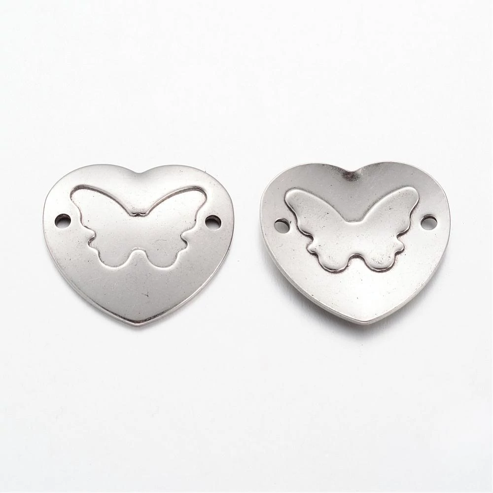 Nemesacél kerek lepke mintás kapcsolóelem