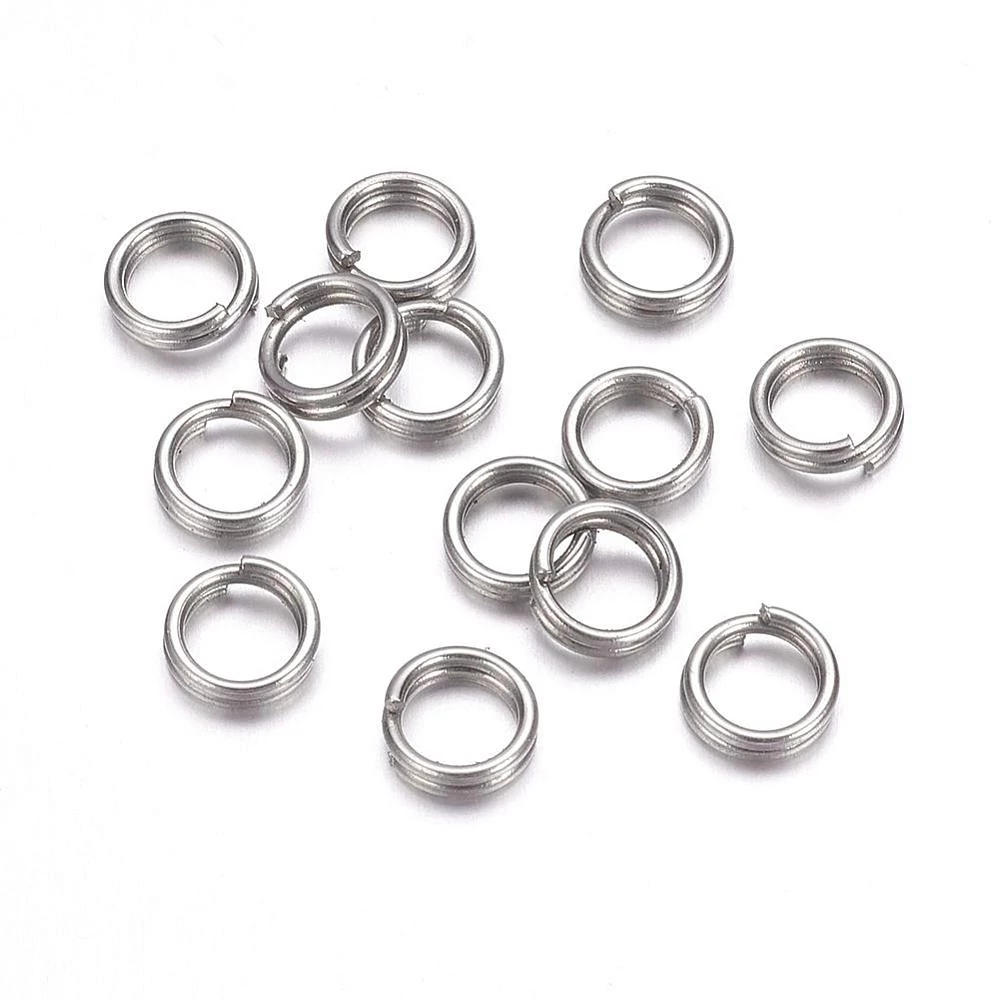 10db nemesacél dupla szerelőkarika (6mm)