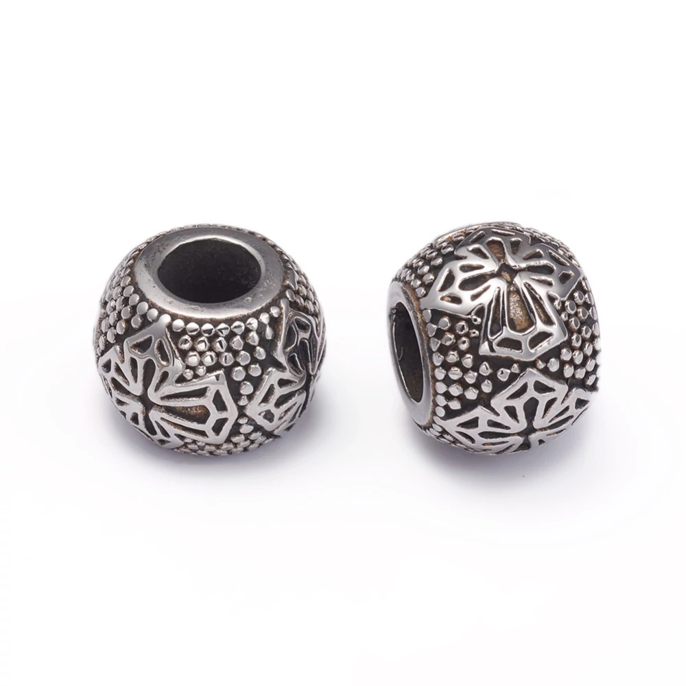 Nemesacél gyöngy (13,5x10,5mm)