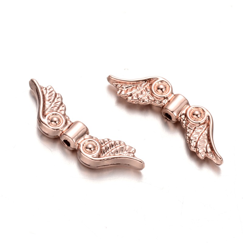 Rozé arany színű angyalszárny köztes (23x7x3mm)
