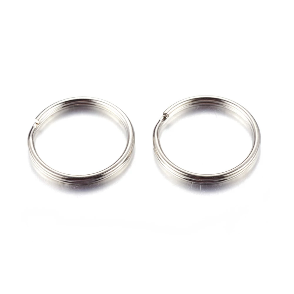 10db antikolt ezüst színű kulcstartó karika (24mm)