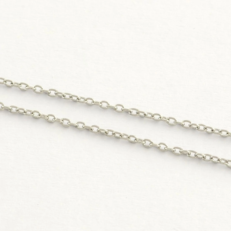 Nemesacél keresztezett szemű ékszerlánc (1,5x1,1mm)