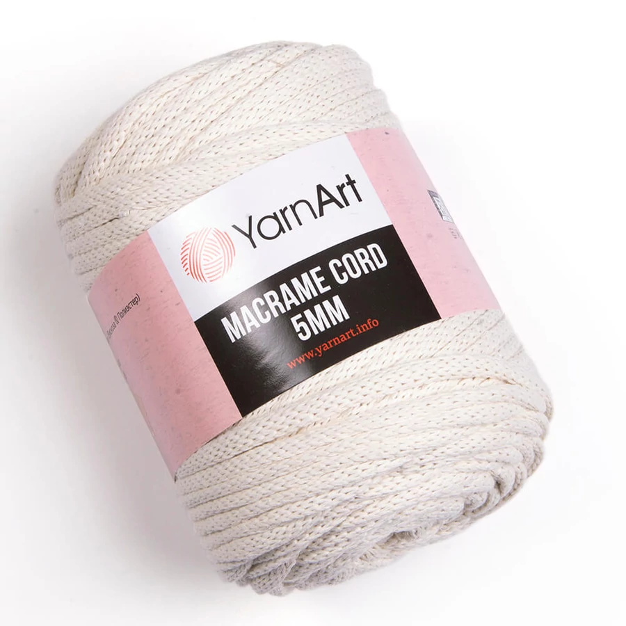 Yarnart Makramé cord bézs (752) színű zsinór (5mm)