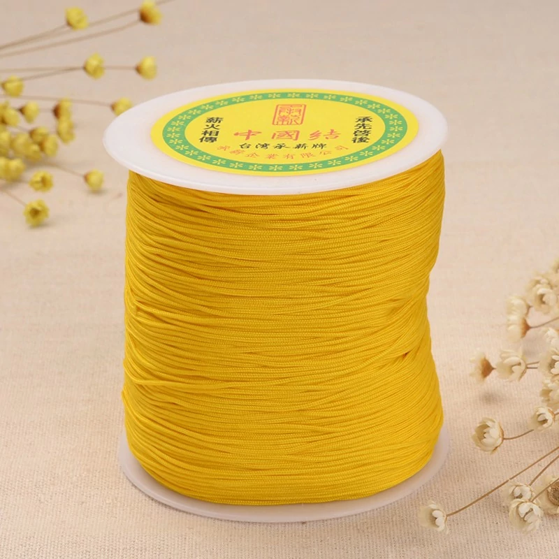 Sárga színű microcord zsinór (1mm) /10 méter
