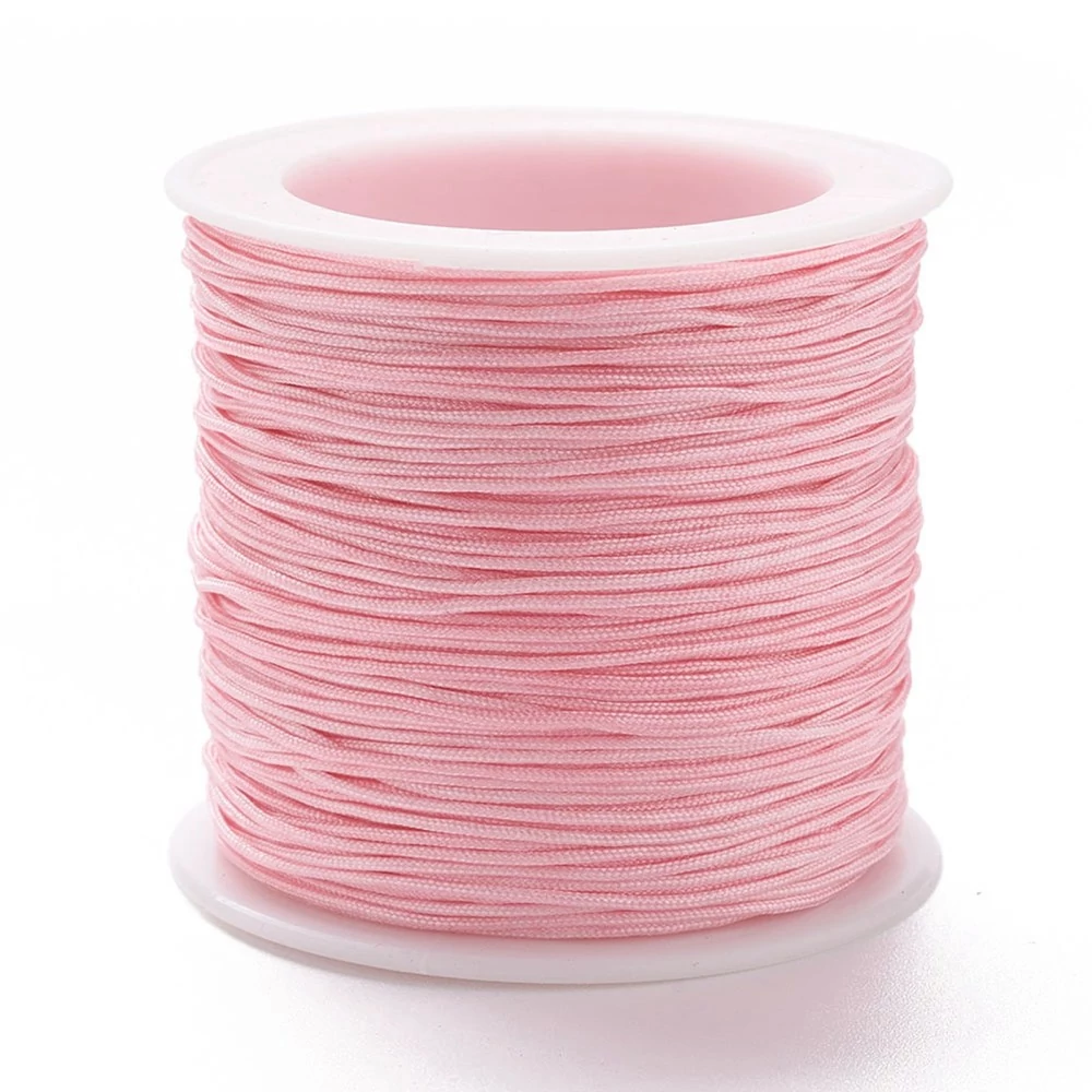 Pink színű microcord zsinór (1mm) /5 méter