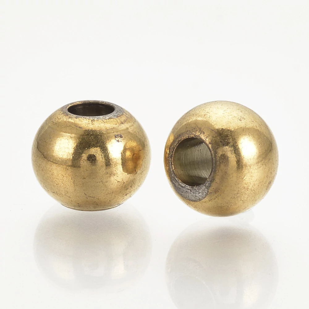 1db Arany színű nemesacél golyó alakú köztes (8mm)