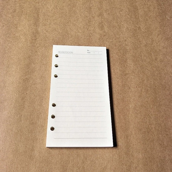 Kalendárhoz lefűzhető notesz papír (17,4x9,5cm)