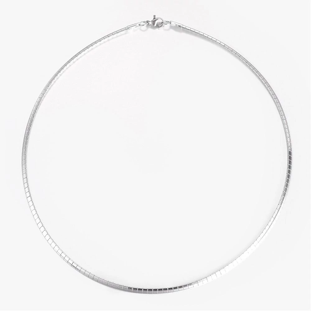 Nemesacél vastag merev nyaklánc (45cm)
