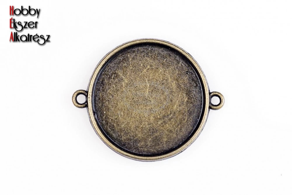 Antikolt bronz színű kapcsolóelem (16mm)/2db