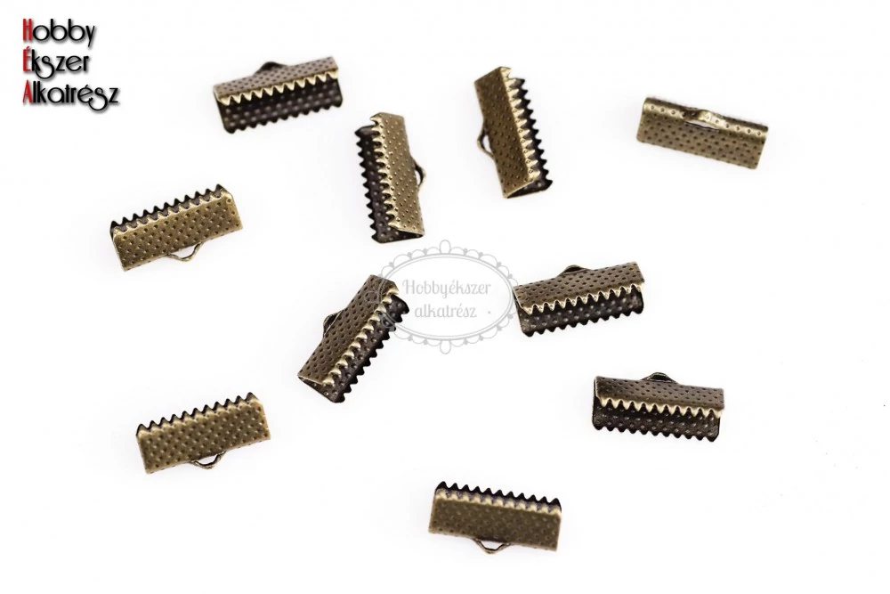 10db antikolt bronz színű szalagvégzáró (16mm)
