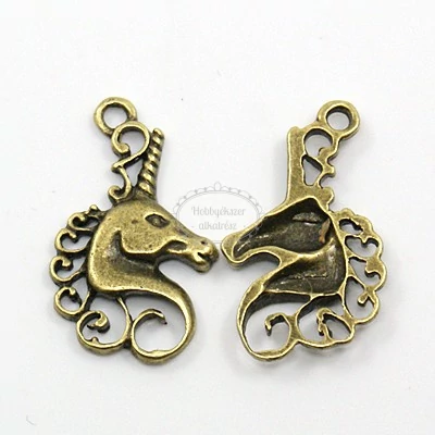 4db Antikolt bronz unikornis