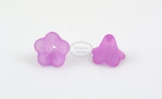 10db Halvány lila harangvirág (13x10mm)