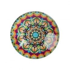 Mandala mintás üveglencse (25mm)