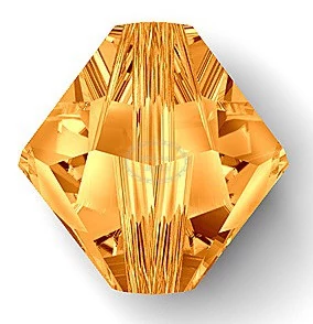 Swarovski bicone topaz (3mm)/30db