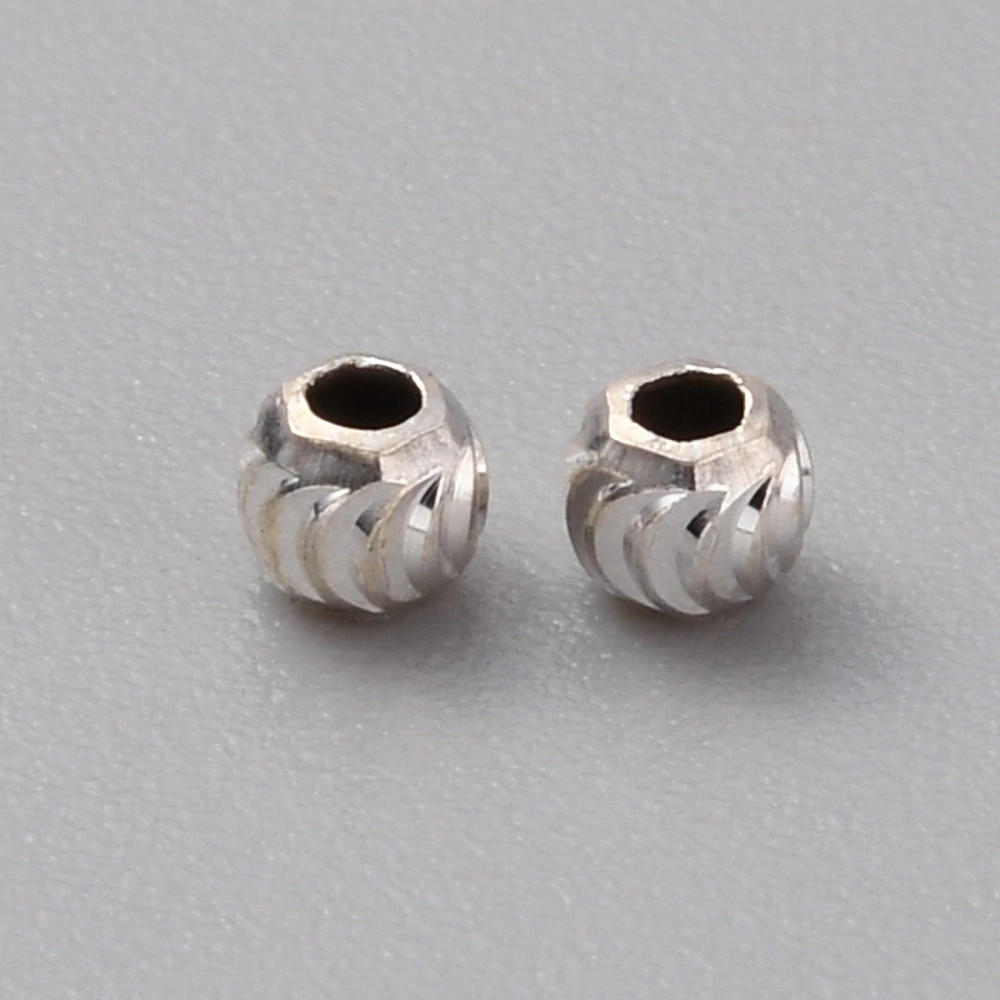 925 sterling ezüst gyöngy (3mm) /2db