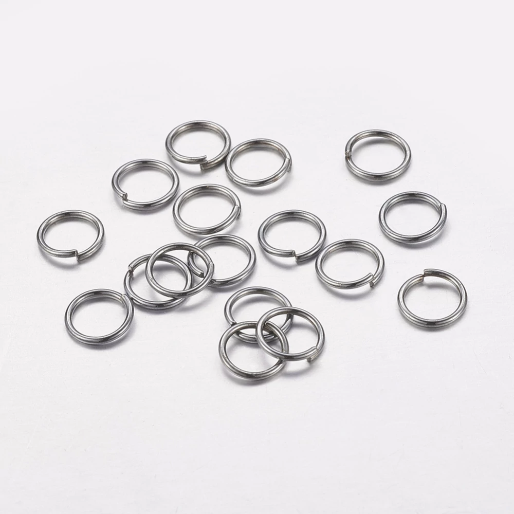 50db Ezüst színű szimpla szerelőkarika (6mm)