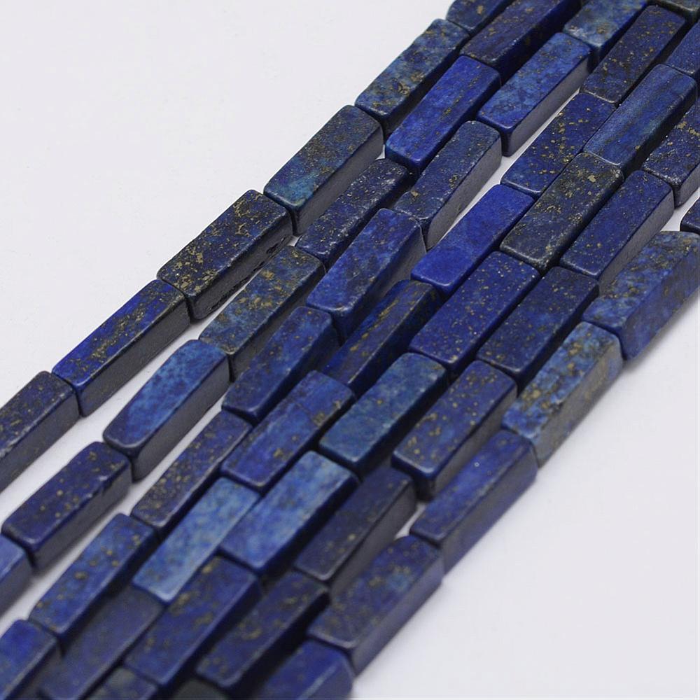 Lapis lazuli tégla ásványgyöngy szálban (13~14x4x4mm)/29db