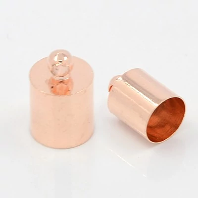 Rozé arany színű végzáró (11x7mm)/2db