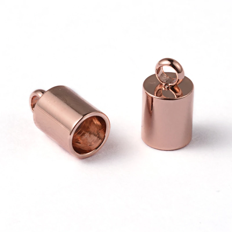 Nemesacél rozé arany színű végzáró (9x5mm)