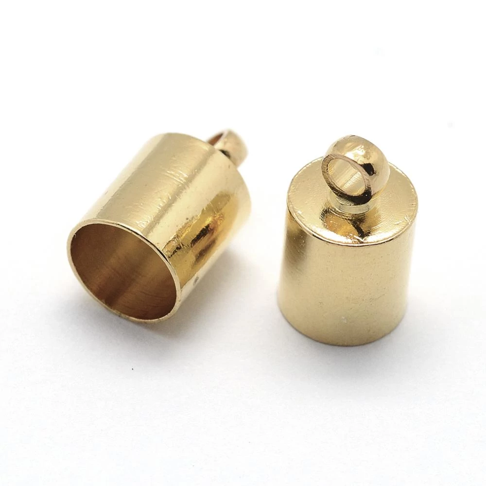 4db Arany színű végzáró zsinórhoz (10x5mm)